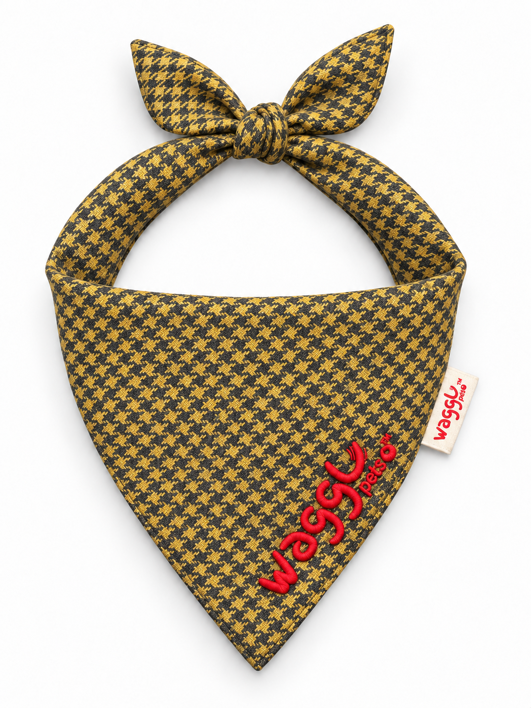 WAGGL Pets Dapper Hound Tie-Strap Dog Bandana