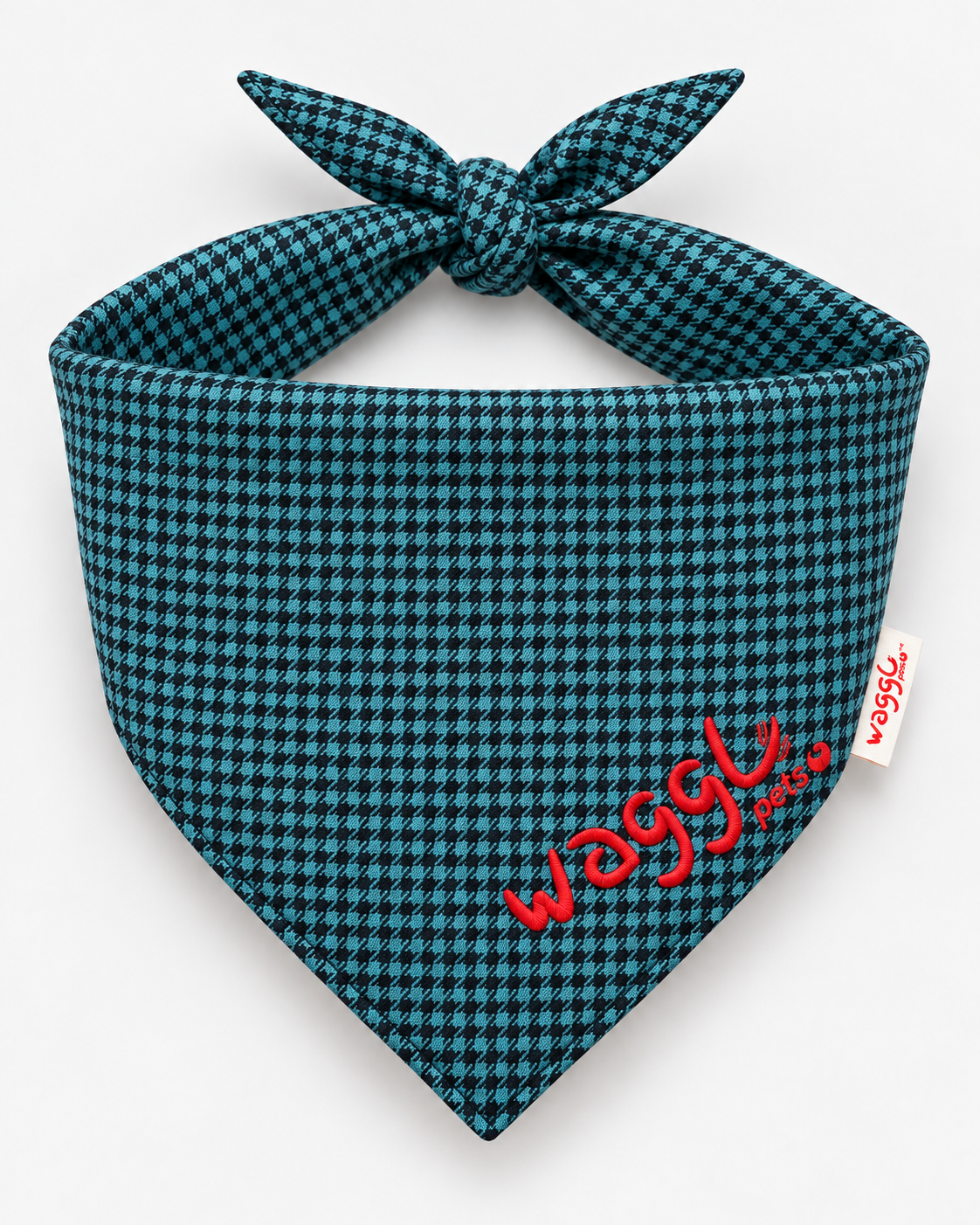 WAGGL Pets Dapper Days Houndstooth Dog Bandana