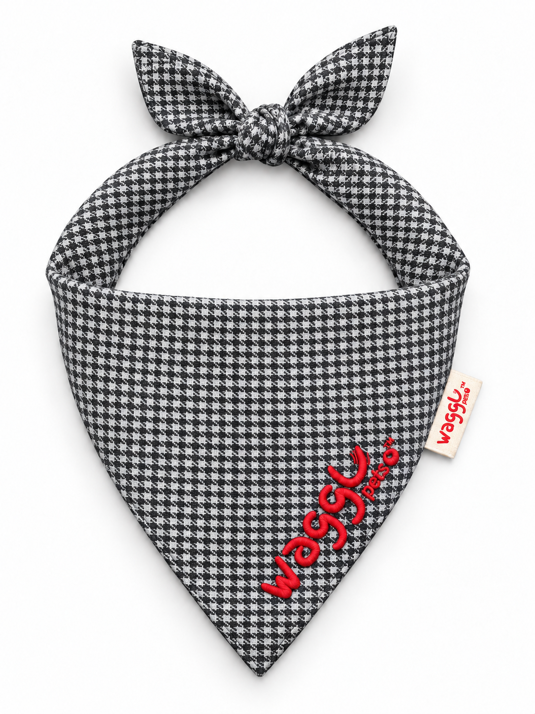 WAGGL Pets Dapper Hound Tie-Strap Dog Bandana