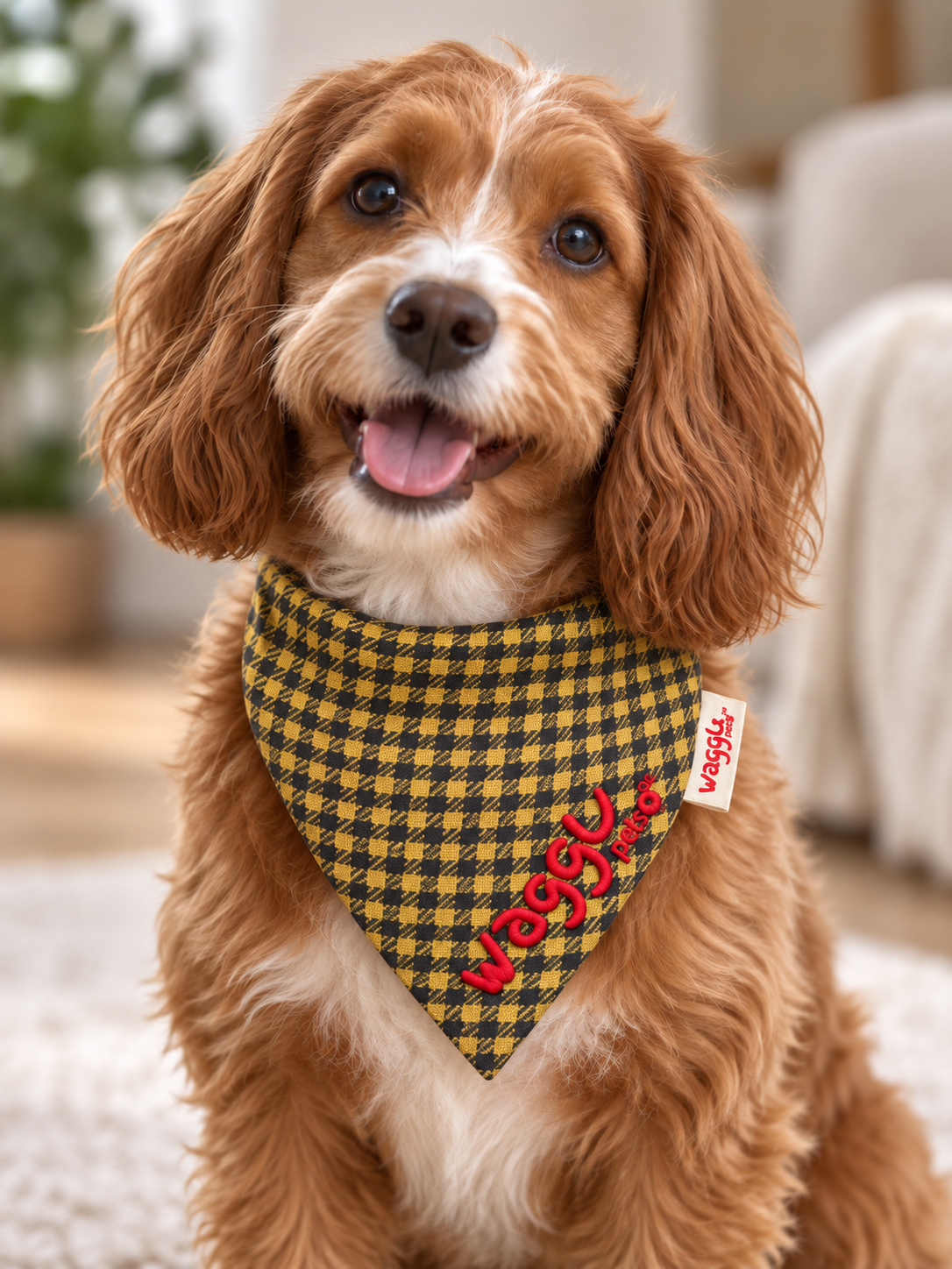 WAGGL Pets Dapper Hound Tie-Strap Dog Bandana