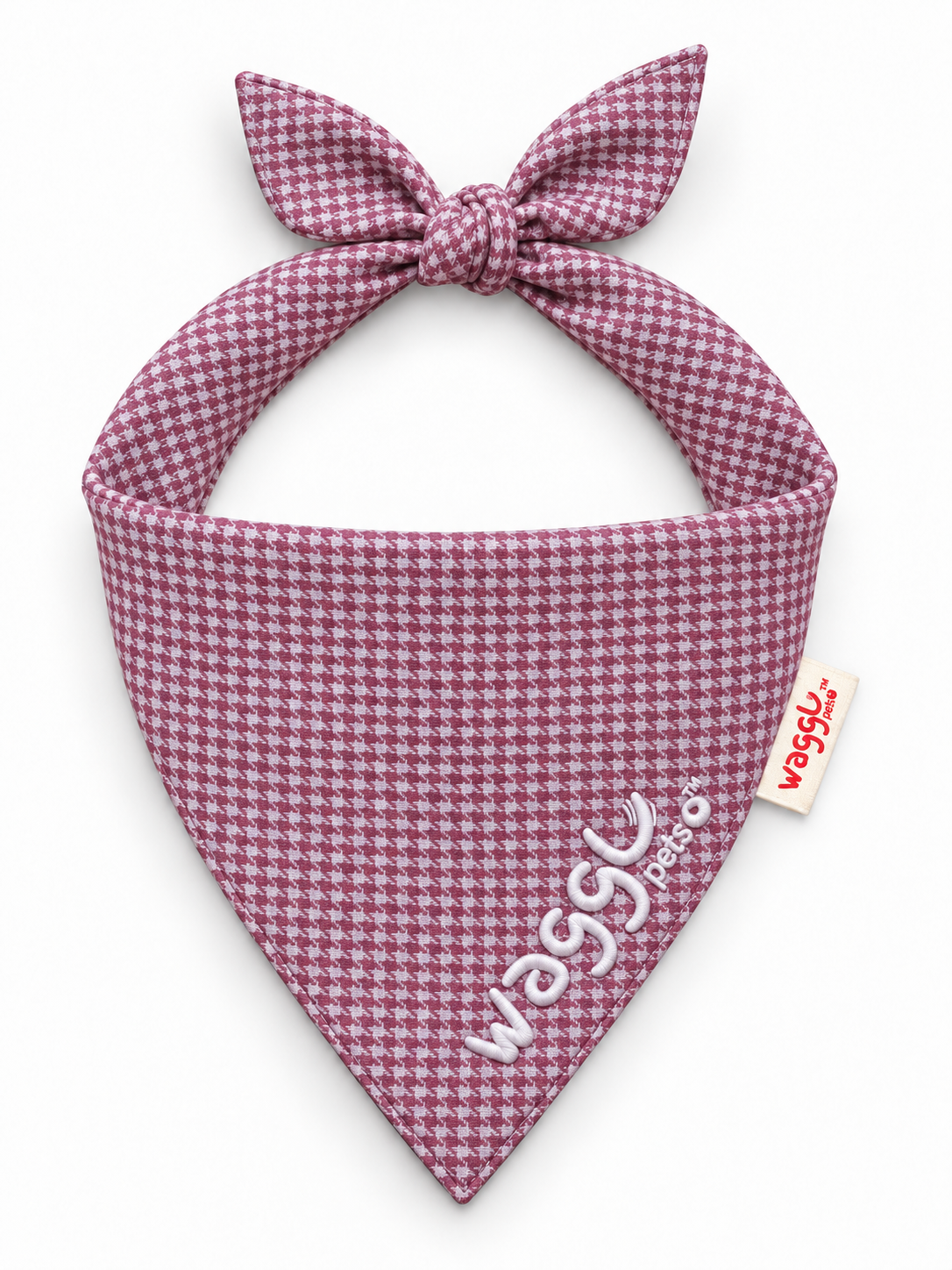 WAGGL Pets Dapper Hound Tie-Strap Dog Bandana