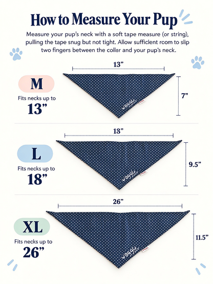 WAGGL Pets Dapper Days Houndstooth Dog Bandana