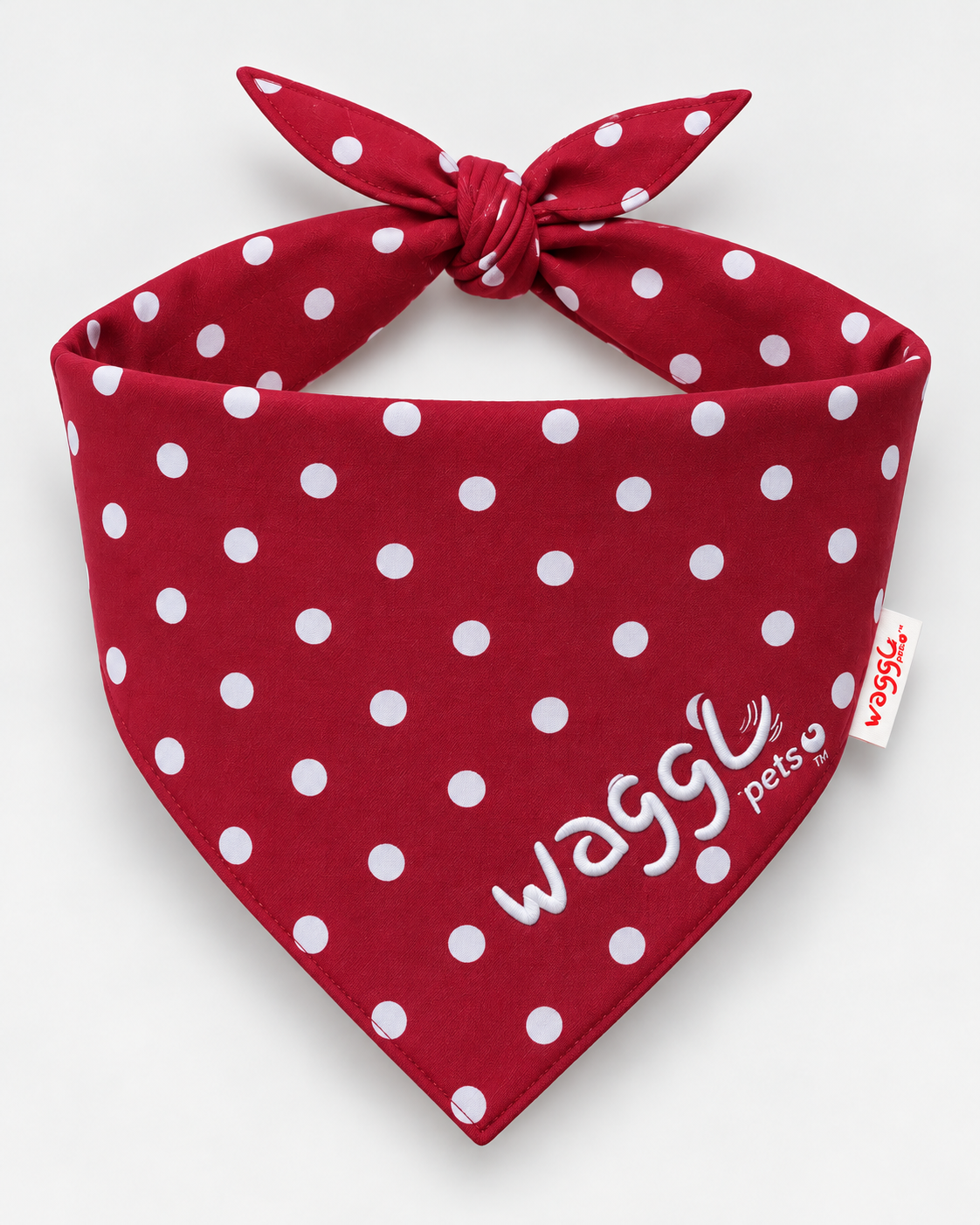 WAGGL Pets Dot & Dash Polka Dot Dog Bandana