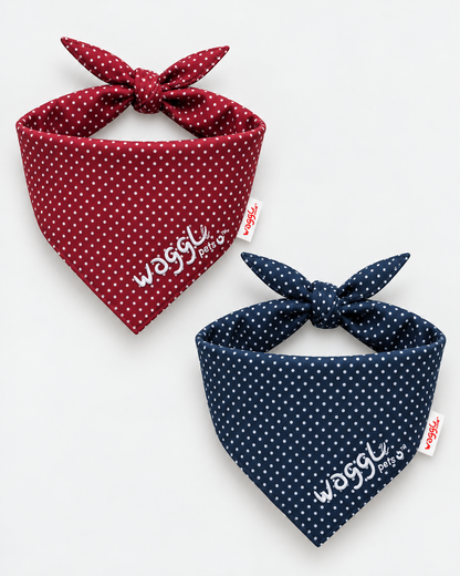 WAGGL Pets Little Dots Polka Dot Dog Bandana