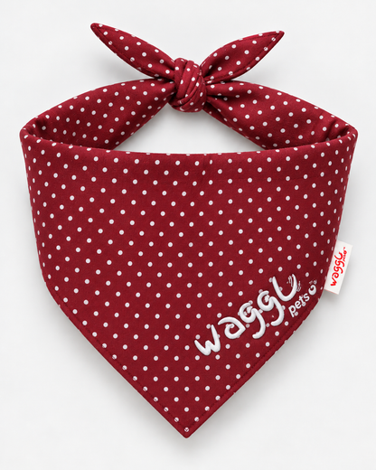 WAGGL Pets Little Dots Polka Dot Dog Bandana