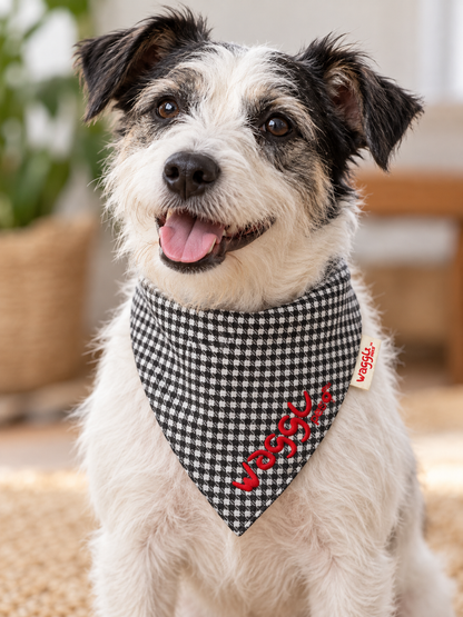 WAGGL Pets Dapper Hound Tie-Strap Dog Bandana
