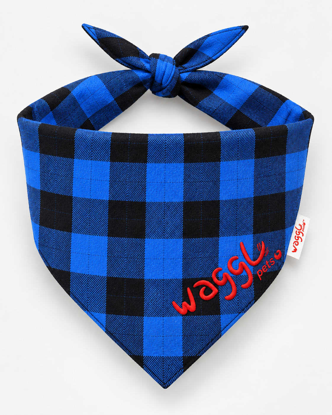 WAGGL Pets Buffalo Plaid Dog Bandana