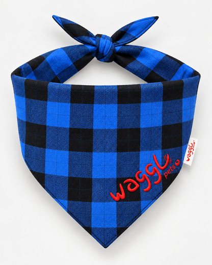 WAGGL Pets Buffalo Plaid Dog Bandana