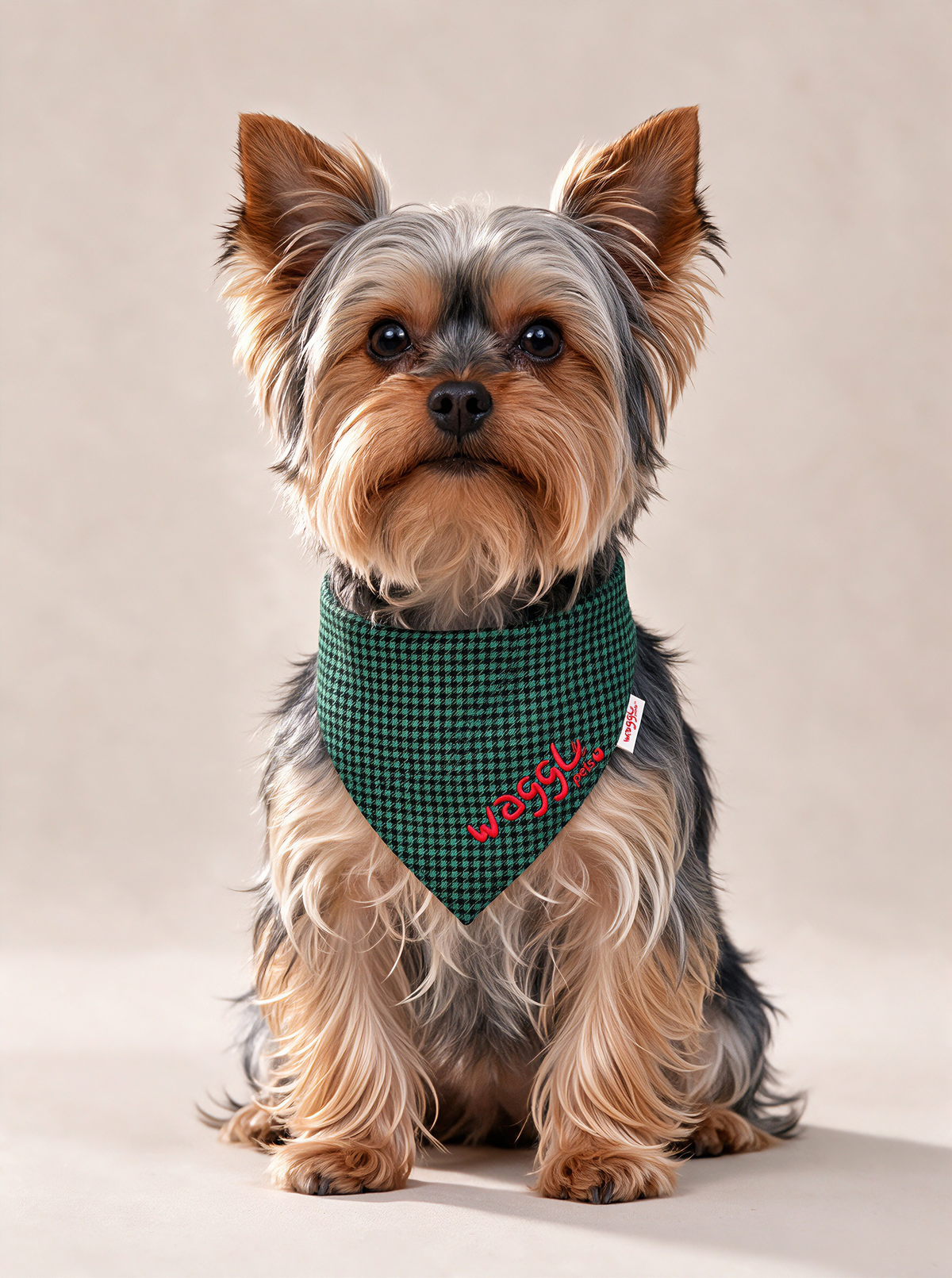 WAGGL Pets Dapper Days Houndstooth Dog Bandana