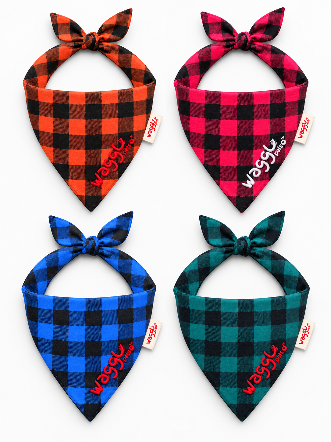 Bandana pour chien à nouer Trail Tails de WAGGL Pets