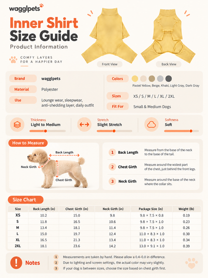 WAGGL Pets Daydream Dog Base Layer Onesie