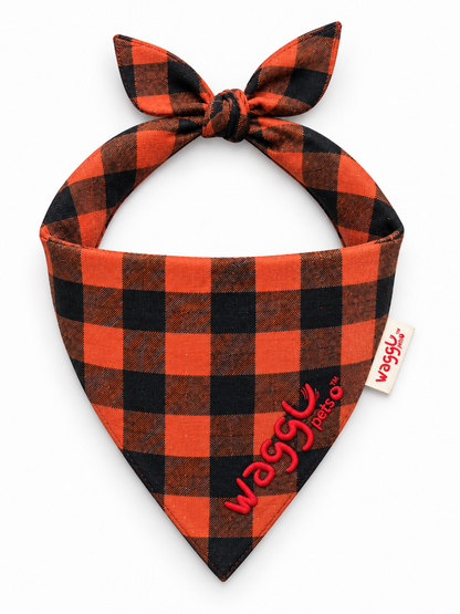 Bandana pour chien à nouer Trail Tails de WAGGL Pets