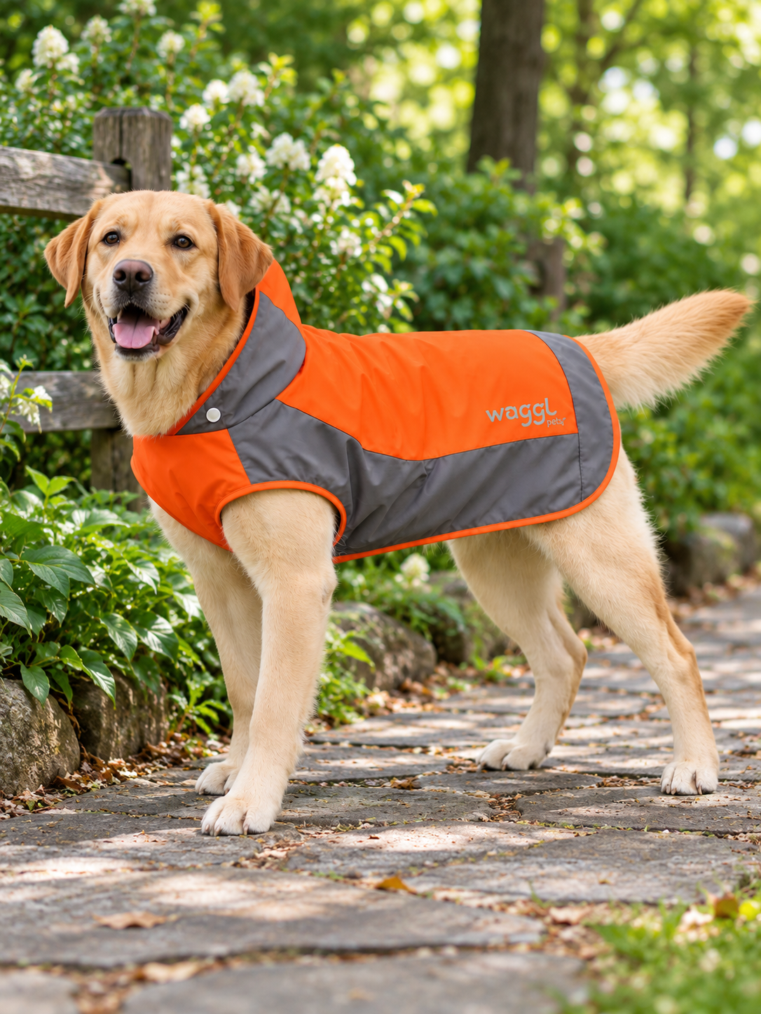 Veste imperméable à capuche pour chien Puddle Parade de WAGGL Pets