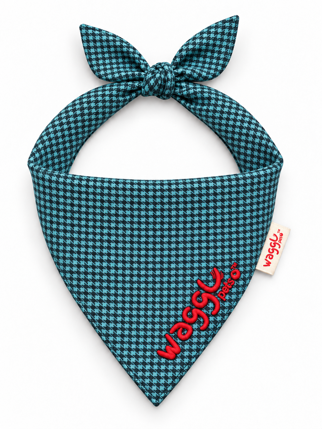 WAGGL Pets Dapper Hound Tie-Strap Dog Bandana