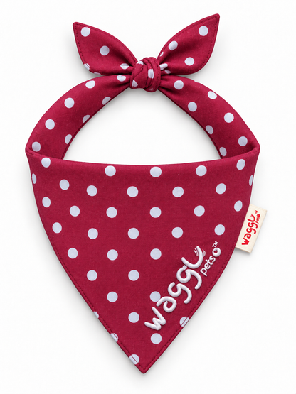 Bandana pour chien à nouer Dot & Dash de WAGGL Pets