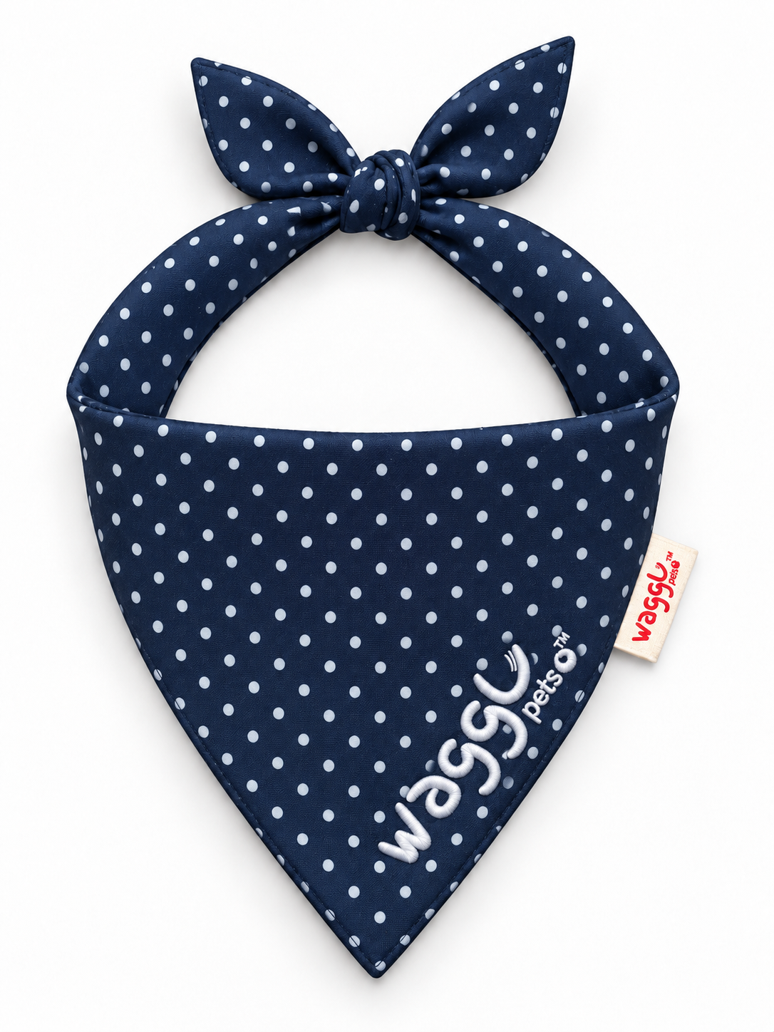 WAGGL Pets Dottie Days Tie-Strap Dog Bandana