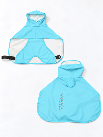 WAGGL Pets Cloud Cruise Waterproof Dog Rain Poncho