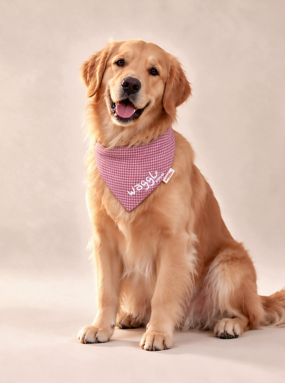 WAGGL Pets Dapper Days Houndstooth Dog Bandana