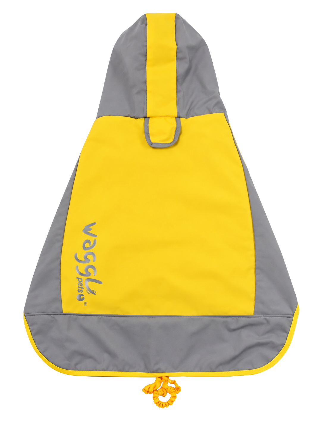 WAGGL Pets Puddle Parade Hooded Waterproof Dog Jacket — Yellow