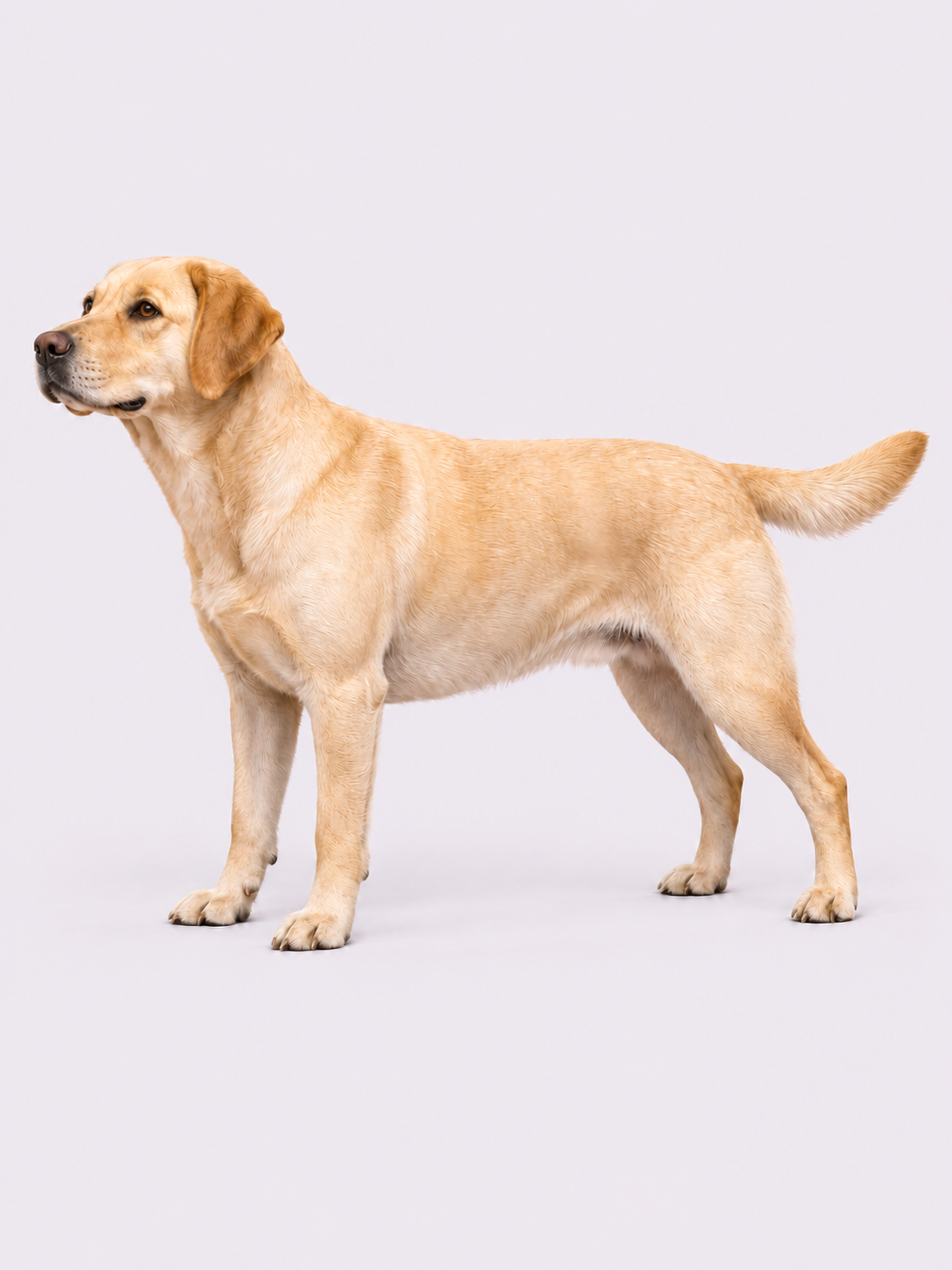 A golden retriever wearing a WAGGLpets bandana